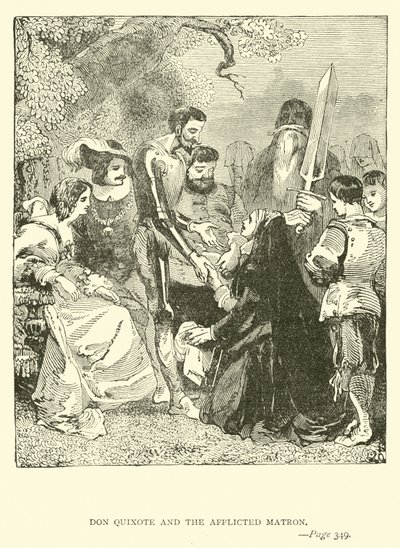 Don Quixote and the Afflicted Matron by John Gilbert